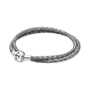 Pandor Double-wrap Leather Bracelet